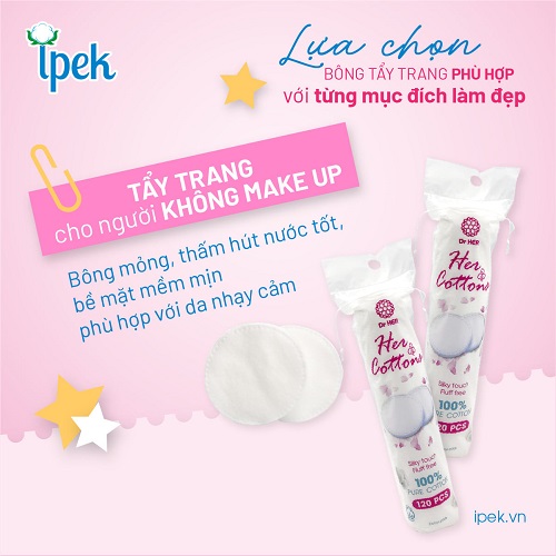 Chọn bông tẩy trang đúng cách để da không nổi mụn 3