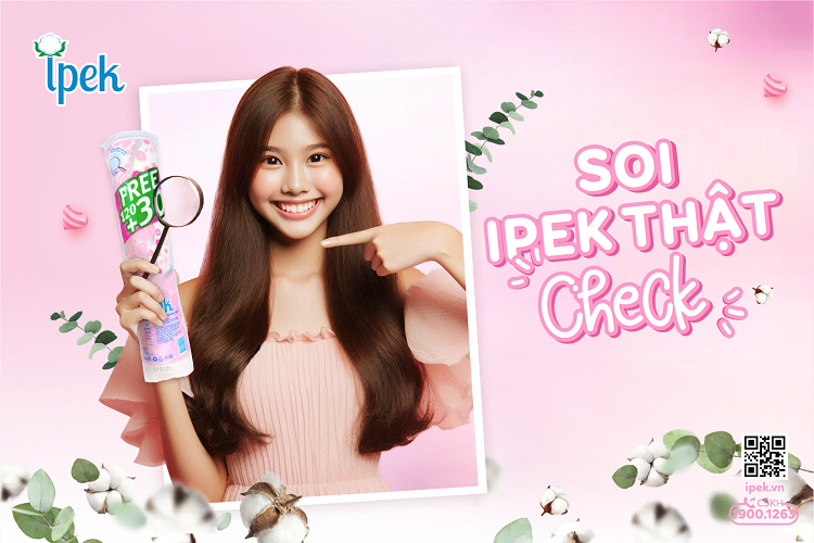 Soi bông tẩy trang Ipek chính hãng - Check!