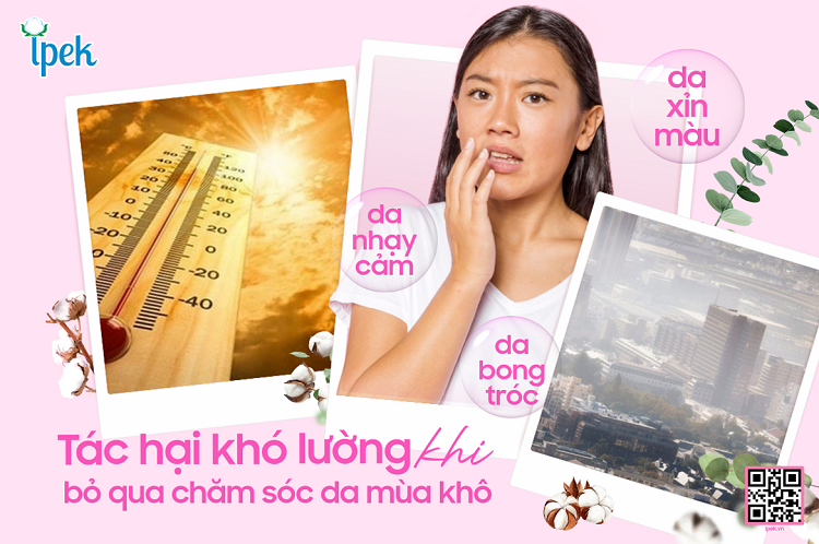 Tác hại của việc thờ ơ chăm sóc da mùa hanh khô