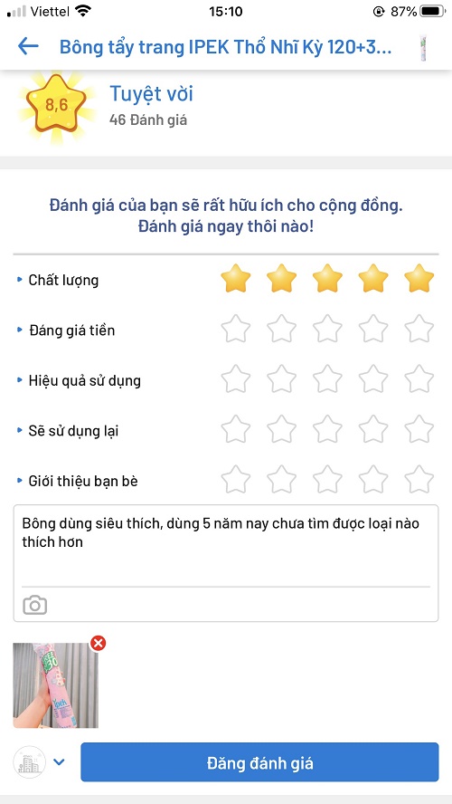 Xóa tan nỗi lo mua phải bông tẩy trang Ipek giả nhờ App Icheck Scanner 5