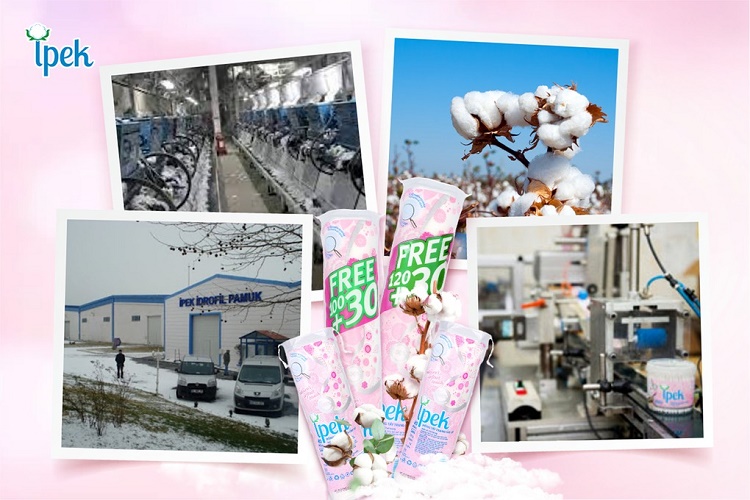 Bông tẩy trang Ipek siêu mềm mịn 80 miếng 1